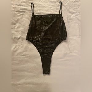 Snakeskin Print Bodysuit - Motel Rocks